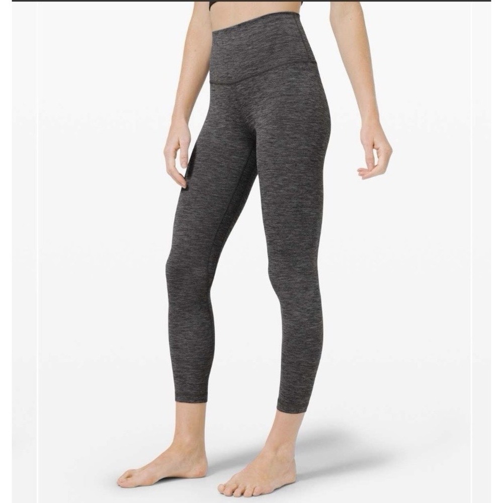Lululemon Athletic Align Pant 25" Heathered Black Women's Size 4